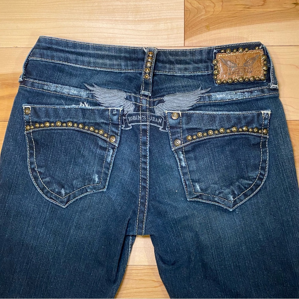 ROBIN’S JEAN Studded Low Rise Skinny Jeans Y2K Rockstar